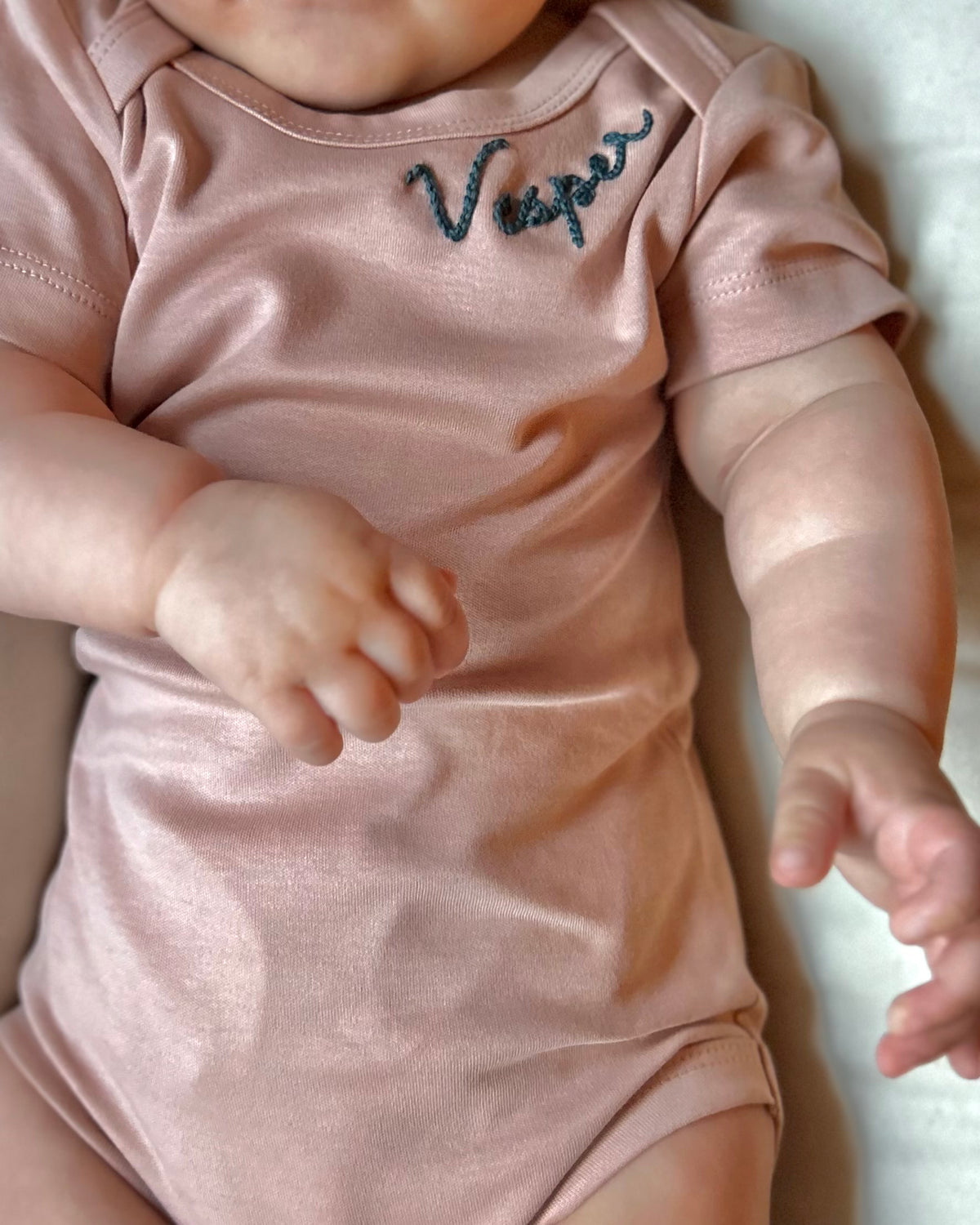 Baby Announcement Onesie Personalized Baby Onesies Embroidered